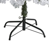 6' Flocked Montana Down Swept Spruce Artificial Christmas Tree with 250 Clear LED Lights-Christmas Tree-Parc Decor