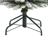 6’ Flocked Pencil Artificial Christmas Tree with 438 Bendable Branches-Christmas Tree-Parc Decor