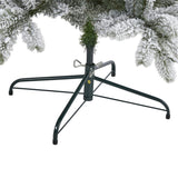 6’ Flocked South Carolina Spruce Artificial Christmas Tree with 450 Clear Lights and 925 Bendable Branches-Christmas Tree-Parc Decor