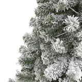 6' Flocked West Virginia Fir Artificial Christmas Tree-Christmas Tree-Parc Decor