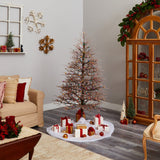 6' Frosted Berry Twig Christmas Tree-Christmas Tree-Parc Decor
