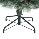 6’ Frosted Tip British Columbia Mountain Pine Artificial Christmas Tree with 250 Clear Lights, Pine Cones and 588 Bendable Branches-Christmas Tree-Parc Decor