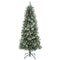 6’ Frosted Tip British Columbia Mountain Pine Artificial Christmas Tree with 250 Clear Lights, Pine Cones and 588 Bendable Branches-Christmas Tree-Parc Decor