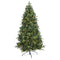 6’ Grand Teton Spruce Flat Back Artificial Christmas Tree with 180 Clear LED Lights and 727 Bendable Branches-Christmas Tree-Parc Decor