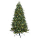 6’ Grand Teton Spruce Flat Back Artificial Christmas Tree with 180 Clear LED Lights and 727 Bendable Branches-Christmas Tree-Parc Decor