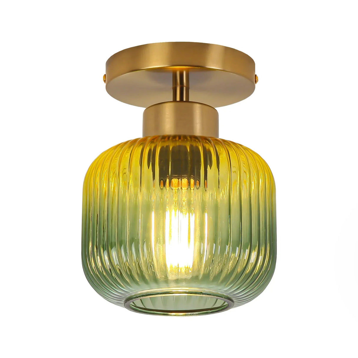 6 Inch Bard 1-Light Semi-Flush Mount Ceiling Light