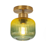6 Inch Bard 1-Light Semi-Flush Mount Ceiling Light