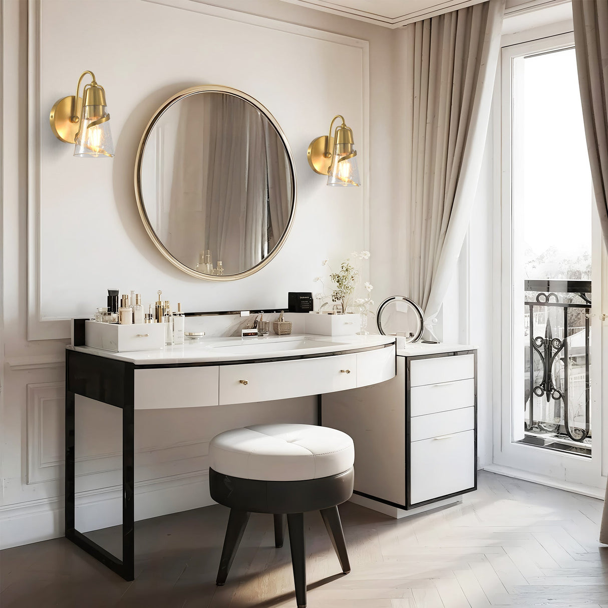 6 Inch Ethel 1-Light Mirror Vanity Light-壁灯-Parc Decor