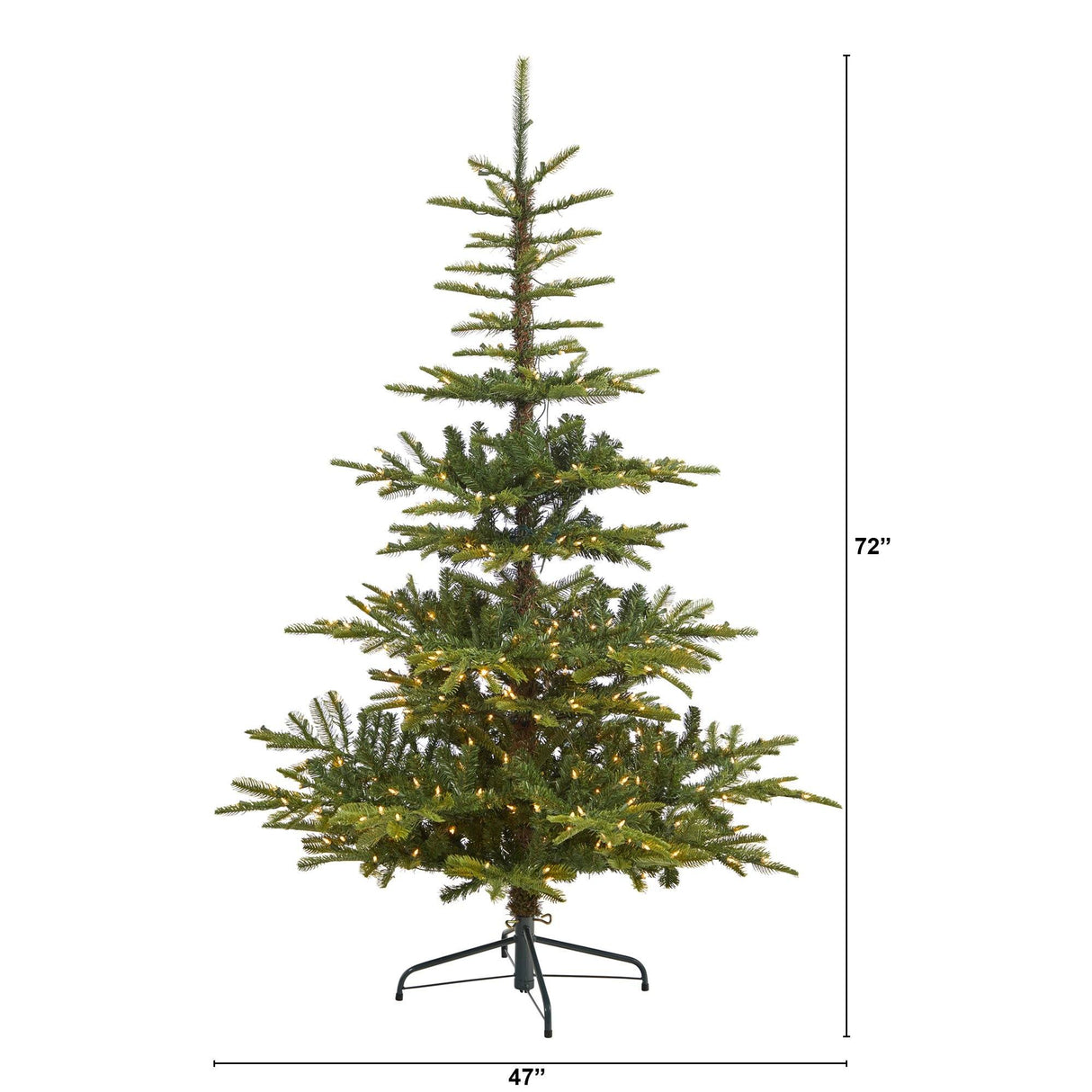 6’ Layered Washington Spruce Artificial Christmas Tree with 350 Clear Lights and 705 Branches-Christmas Tree-Parc Decor
