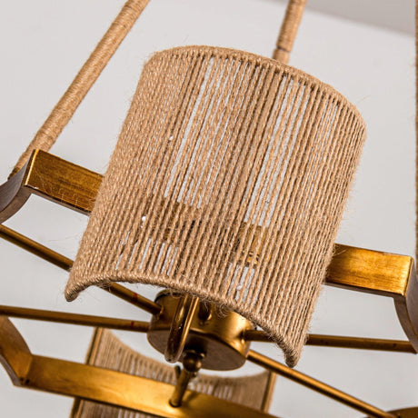 6-Light Farmhouse Bedroom Island Pendant Lighting