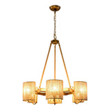 6-Light Farmhouse Bedroom Island Pendant Lighting