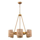 6-Light Farmhouse Bedroom Island Pendant Lighting