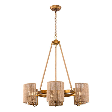 6-Light Farmhouse Bedroom Island Pendant Lighting