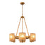 6-Light Farmhouse Bedroom Island Pendant Lighting