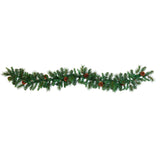 6’ Mixed Pine and Pinecone Artificial Garland (trimmed) 35 Clear LED Lights-Garland-Parc Decor