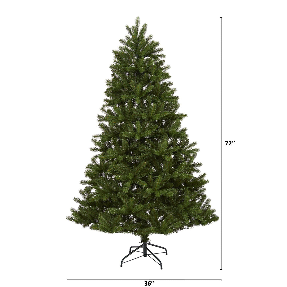 6’ New Haven Spruce “Natural Look” Artificial Christmas Tree with 350 LED Lights-Christmas Tree-Parc Decor