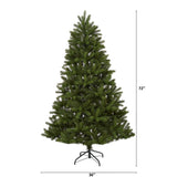 6’ New Haven Spruce “Natural Look” Artificial Christmas Tree with 350 LED Lights-Christmas Tree-Parc Decor