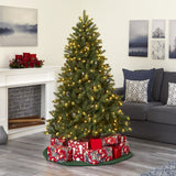 6’ New Haven Spruce “Natural Look” Artificial Christmas Tree with 350 LED Lights-Christmas Tree-Parc Decor