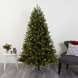 6’ New Haven Spruce “Natural Look” Artificial Christmas Tree with 350 LED Lights-Christmas Tree-Parc Decor