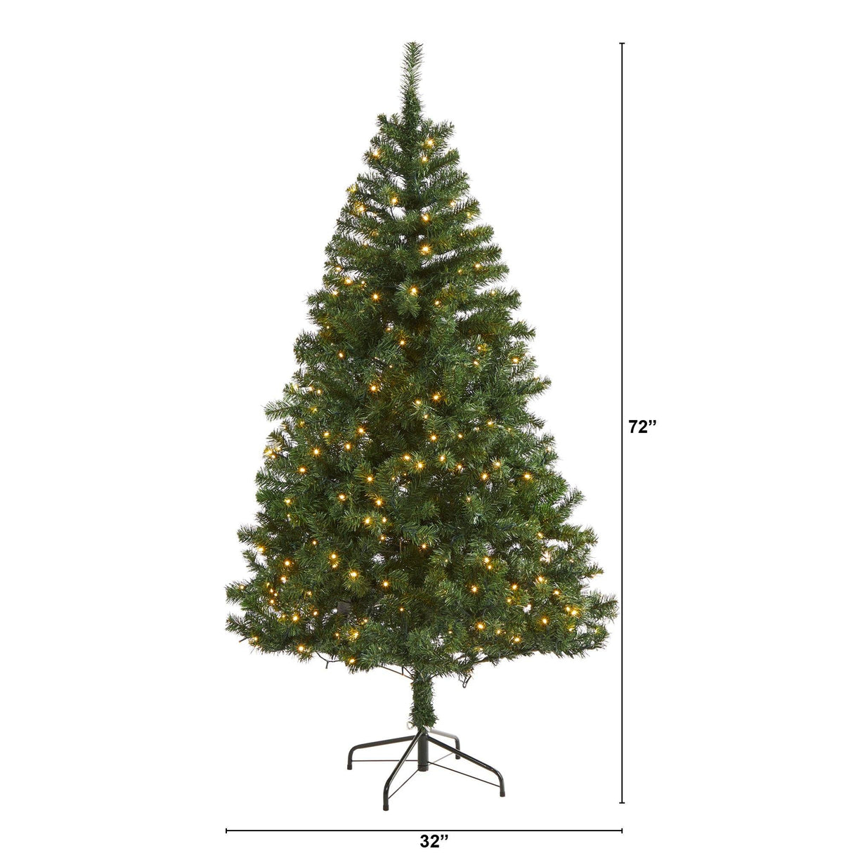 6' Northern Tip Pine Artificial Christmas Tree with 250 Clear LED Lights-Christmas Tree-Parc Decor