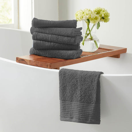 6 Pack Cotton Hand Towels - Kasper Collection-Bath Towels-Parc Decor