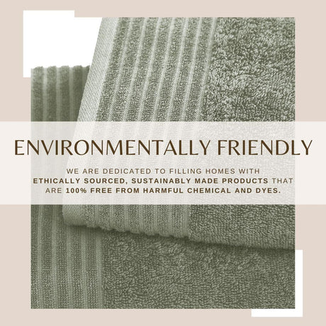 6 Piece Set Cotton Bath Towels - Kasper Collection