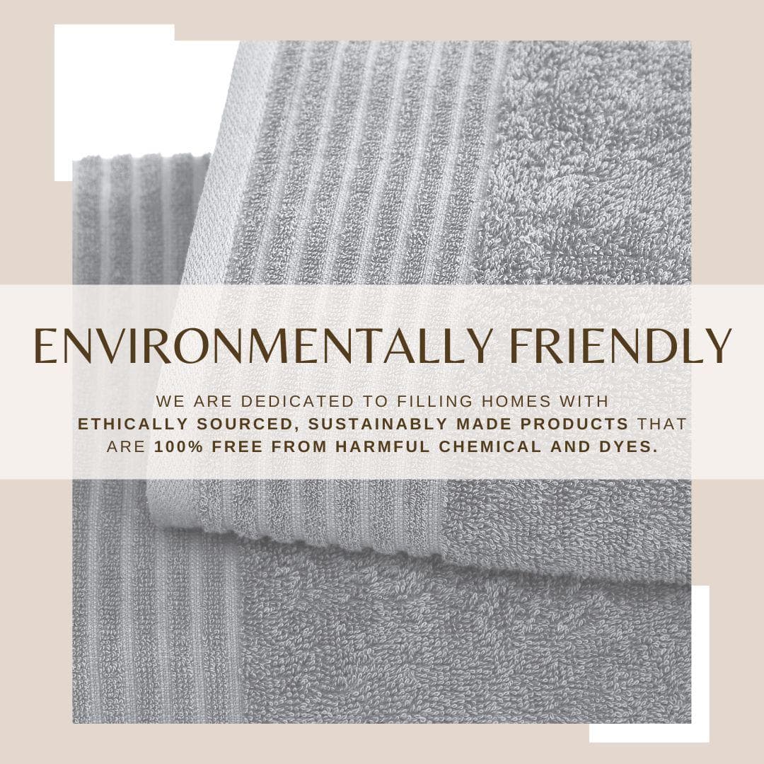 6 Piece Set Cotton Bath Towels - Kasper Collection-Bath Towels-Parc Decor