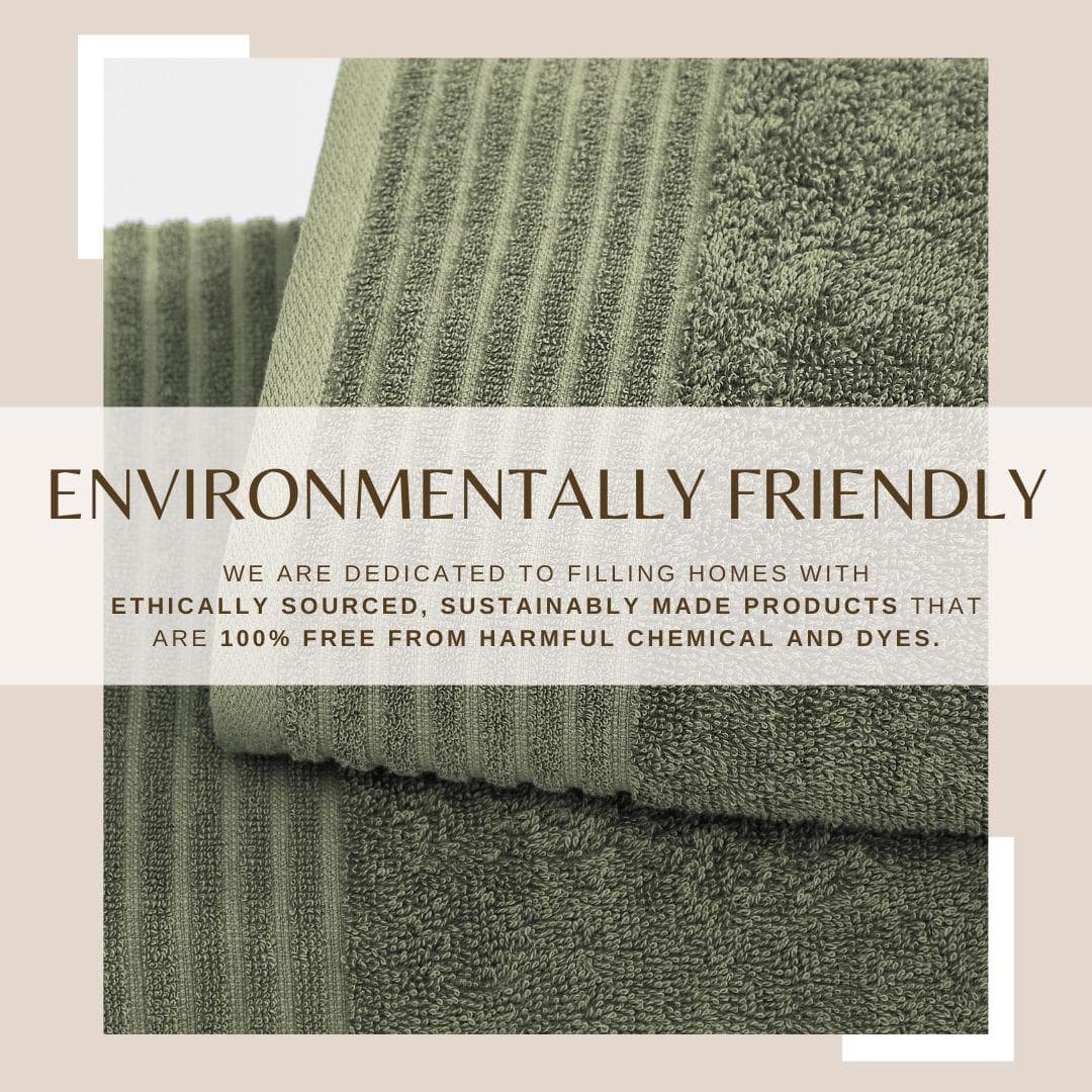 6 Piece Set Cotton Bath Towels - Kasper Collection-Bath Towels-Parc Decor