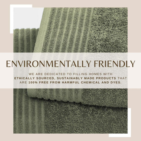 6 Piece Set Cotton Bath Towels – Kasper Collection-Bath Towels-Parc Decor