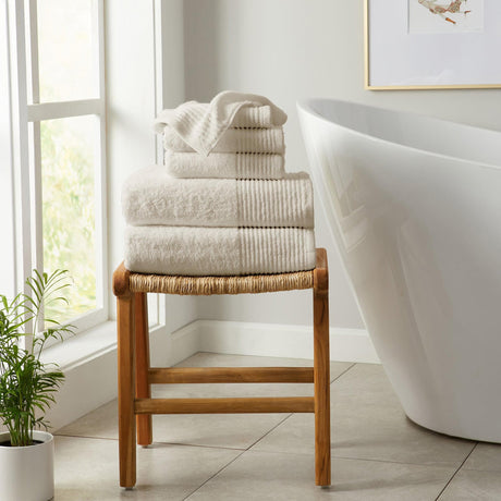 6 Piece Set Cotton Bath Towels - Kasper Collection-Bath Towels-Parc Decor