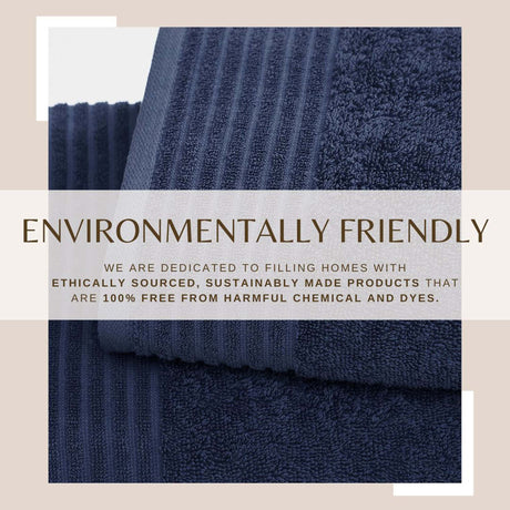 6 Piece Set Cotton Bath Towels – Kasper Collection-Bath Towels-Parc Decor