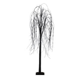 6’ Pre-Lit Halloween Black Willow Artificial Tree with 160 Orange & Purple LED Lights-Tree-Parc Decor