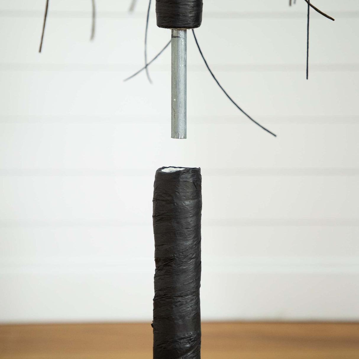 6’ Pre-Lit Halloween Black Willow Artificial Tree with 160 Orange & Purple LED Lights-Tree-Parc Decor