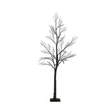 6’ Pre-Lit Halloween Minimalist Twig Artificial Fall Tree with 320 Orange & Purple LED Lights-Tree-Parc Decor