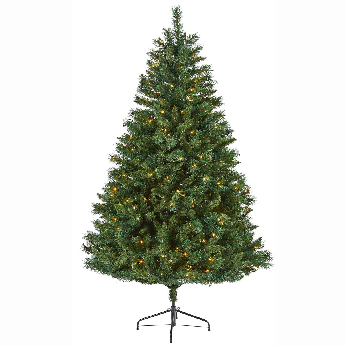 6' Rocky Mountain Mixed Pine Artificial Christmas Tree with 300 LED Lights-Christmas Tree-Parc Decor