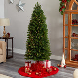 6’ Slim Virginia Spruce Artificial Christmas Tree-Christmas Tree-Parc Decor