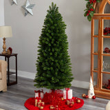 6’ Slim Virginia Spruce Artificial Christmas Tree-Christmas Tree-Parc Decor