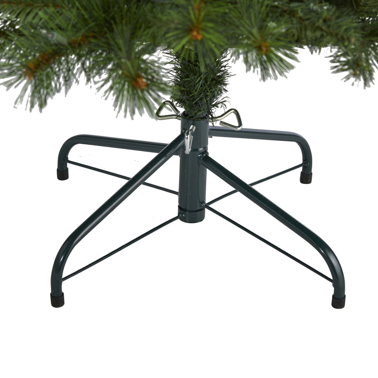 6’ Slim West Virginia Mountain Pine Artificial Christmas Tree with 300 Clear Lights and 629 Bendable Branches-Christmas Tree-Parc Decor