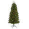 6’ Slim West Virginia Mountain Pine Artificial Christmas Tree with 300 Clear Lights and 629 Bendable Branches-Christmas Tree-Parc Decor