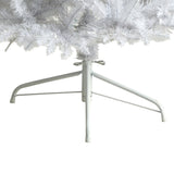 6’ Slim White Artificial Christmas Tree with 250 Warm White LED Lights and 743 Bendable Branches-Christmas Tree-Parc Decor
