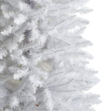 6’ Slim White Artificial Christmas Tree with 743 Bendable Branches-Christmas Tree-Parc Decor