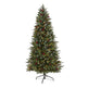 6' Snow Tipped Portland Spruce Artificial Christmas Tree with Frosted Berries and Pinecones with 300 Clear LED Lights-Christmas Tree-Parc Decor