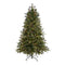 6’ Snowed Tipped Clermont Mixed Pine Artificial Christmas Tree with 250 Clear LED Lights, Pine Cones and 1242 Bendable Branches-Christmas Tree-Parc Decor