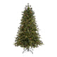 6’ Snowed Tipped Clermont Mixed Pine Artificial Christmas Tree with 250 Clear LED Lights, Pine Cones and 1242 Bendable Branches-Christmas Tree-Parc Decor