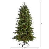 6’ South Carolina Fir Artificial Christmas Tree with 450 Clear Lights and 1598 Bendable Branches-Christmas Tree-Parc Decor