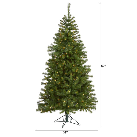 6' Springfield Artificial Christmas Tree with 300 Warm Clear Lights and 596 Tips-Christmas Tree-Parc Decor