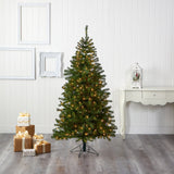 6' Springfield Artificial Christmas Tree with 300 Warm Clear Lights and 596 Tips-Christmas Tree-Parc Decor