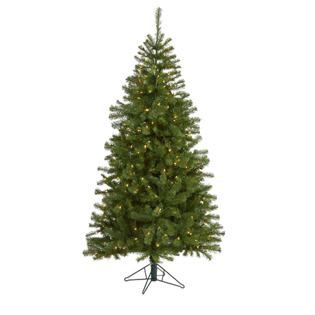 6' Springfield Artificial Christmas Tree with 300 Warm Clear Lights and 596 Tips-Christmas Tree-Parc Decor