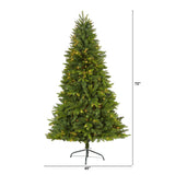6' Sun Valley Fir Artificial Christmas Tree with 300 Clear LED Lights-Christmas Tree-Parc Decor