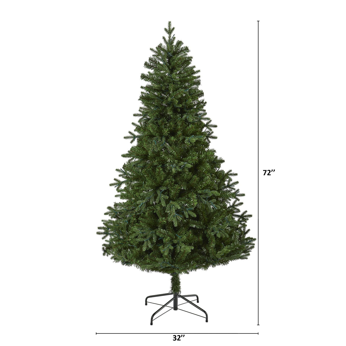 6' Vermont Fir Artificial Christmas Tree with 250 Clear LED Lights-Christmas Tree-Parc Decor